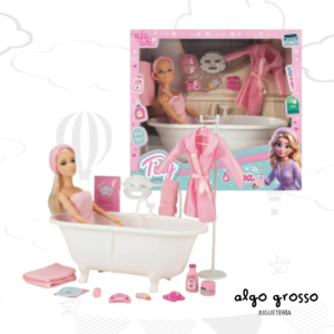 TINY SPA MUÑECA CON BAÑERA Y ACCESORIOS art.56657