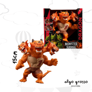 MUÑECO MONSTER ANIMAL DRAGON 3 CABEZAS art.57212