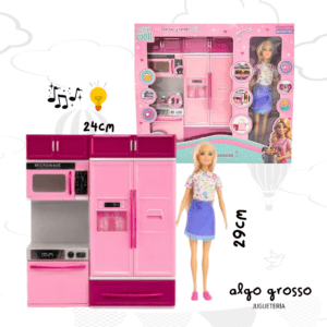 TINY MUÑECA CON SU COCINA CON LUZ Y SONIDO art.57555