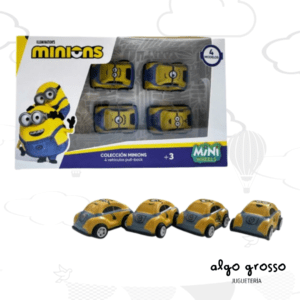 MINIONS MINI WHEELS SET DE 4 VEHICULOS art.MN712
