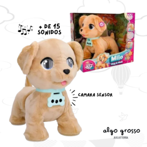 MILO PLAY AND WALK PERRO INTERACTIVO PELUCHER art.1932