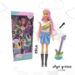 TINY MUÑECA ROCK STAR PELO COLOR art.55227