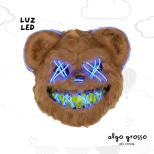 HALLOWEEN MASCARA OSO MALDITO LED art.MM15-47