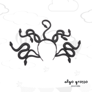 HALLOWEEN VINCHA MEDUSA NEGRA art.MM190-19N