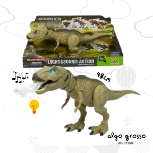 DINOSAURIO INTERACTIVO T REX CON VAPOR - LUZ Y SONIDO art.DINO1