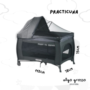PRACTICUNA MEGABABY PISCIS NEGRA CON ORGANIZADOR Y TUL art.CR203272