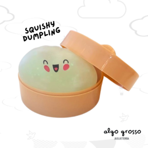 SQUISHY DUMPLINGS TRANSPARENTE SORPRESA RELLENO GLITTER art.IKSQUI17