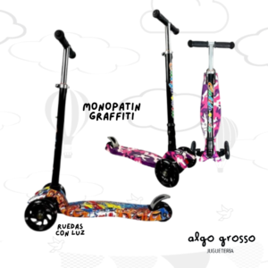 MONOPATIN GRAFFITI PLEGABLE EN BOLSO art.FD34100