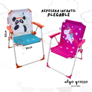 REPOSERA INFANTIL PLEGABLE CON APOYA BRAZO *SURTIDO COLORES* art.FDCH1