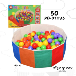 PELOTERO ADAPTABLE REDONDO +50 PELOTITAS 90CM art.FD2755080