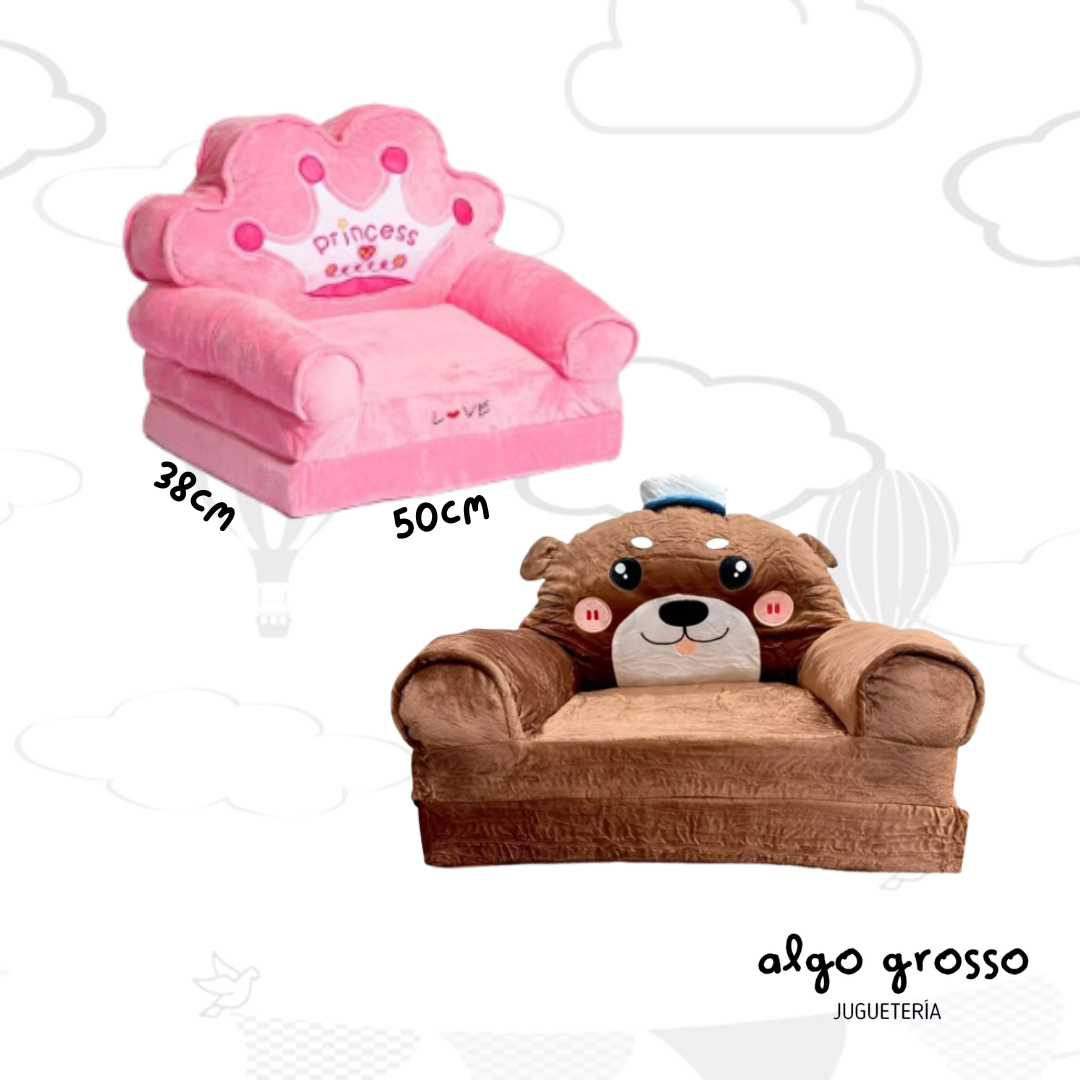 SILLON COLCHONETA 2 NIVELES PELOTA CORONA – OSO art.FDSF002