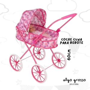 COCHE CUNA PARA MUÑECAS METAL DOLL PLANET RUEDAS GRANDES art.FD34881