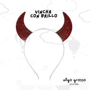 HALLOWEEN VINCHA DIBLICA CON BRILLO art.122V