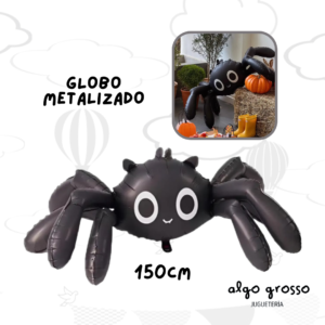 HALLOWEEN GLOBO ARAÑA METALIZADO GRANDE art.235