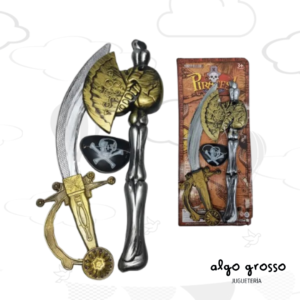 SET PIRATA ESPADA Y HACHA EN BLISTER art.280